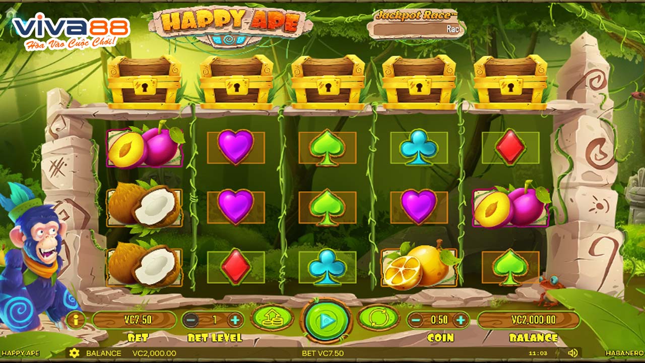 Cách chơi Happy Ape Slot